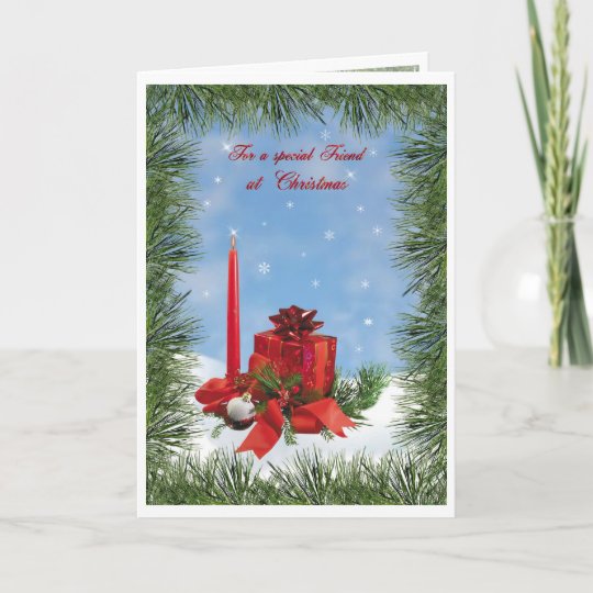 To my dearest brother Christmas wishes for a special friend Card | Zazzle.com