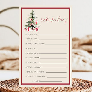 Christmas Wishes for Baby Winter Shower Game