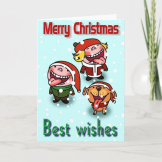 Christmas wishes holiday card