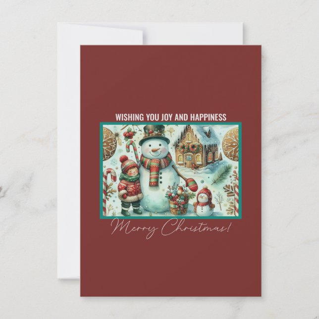 Christmas Wishes Holiday Card (Front)