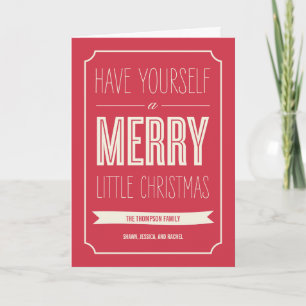 Christmas Wishes Holiday Greeting Card