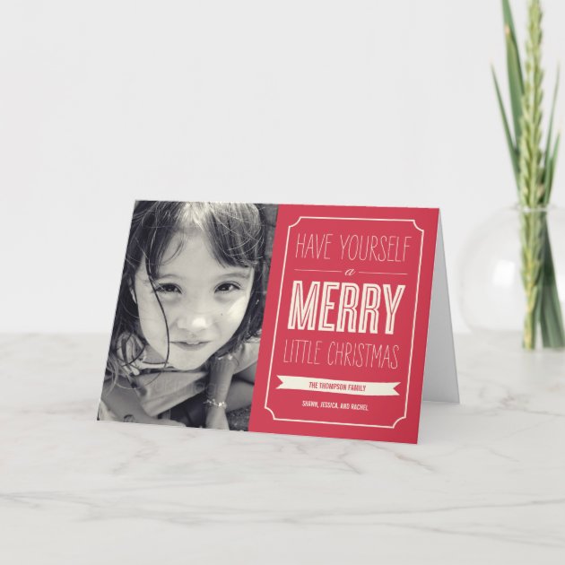 Christmas Wishes Holiday Photo Card