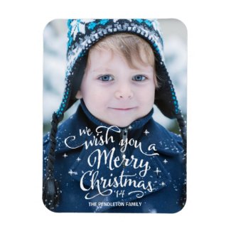 Christmas Wishes | Holiday Photo Magnet