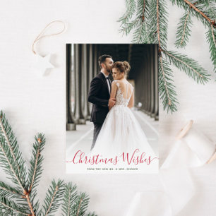 christmas wishes holiday wedding announcement