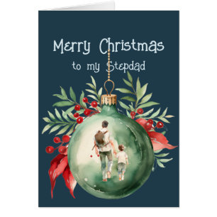Christmas Wishes & Love for Stepdad Cards