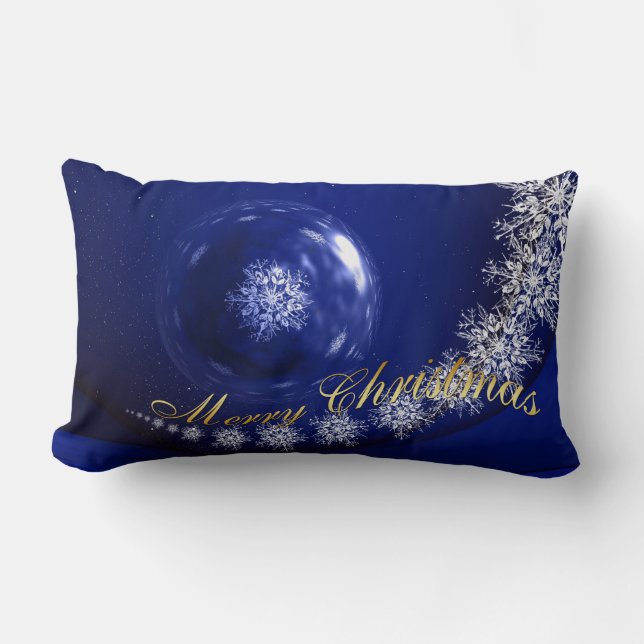 Christmas wishes lumbar pillow (Front)
