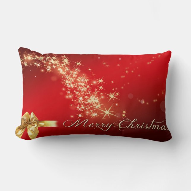 Christmas wishes lumbar pillow (Front)