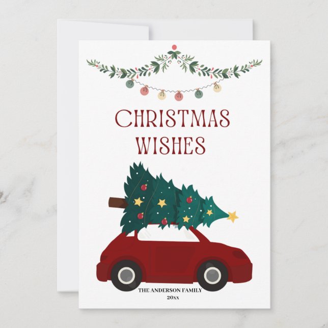  Christmas Wishes Merry Christmas Greeting card (Front)