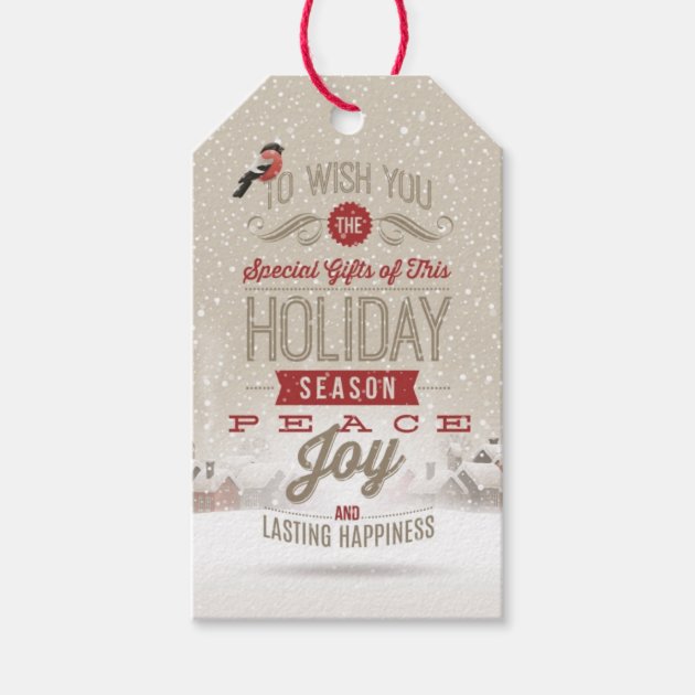 Christmas Wishes Pack Of Gift Tags