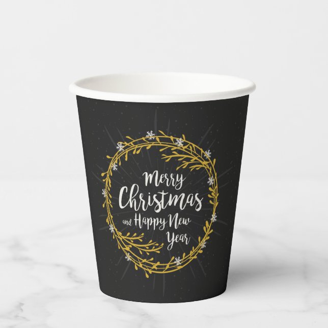 Christmas Wishes Paper Cups (Front)