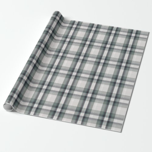 Christmas Wishes Plaid Flannel Festive Holiday Wrapping Paper