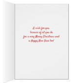 Christmas Wishes Red Cardinal for Co-worker Cards (Inside (Right))