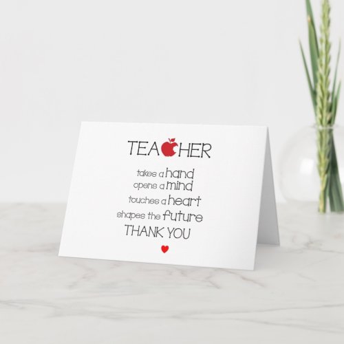 CHRISTMAS WISHES TO THE BEST TEACHER CARD