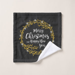 Christmas Wishes wash cloth