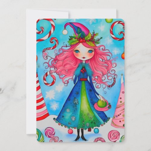 Christmas Witch 1 Holiday Card design