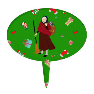 christmas witch Befana Cake Topper