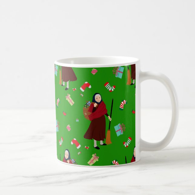 christmas witch Befana Coffee Mug (Right)