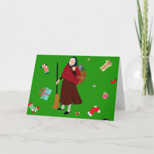 christmas witch Befana Holiday Card