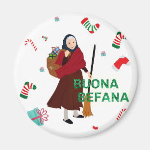 christmas Witch buona Befana Magnet