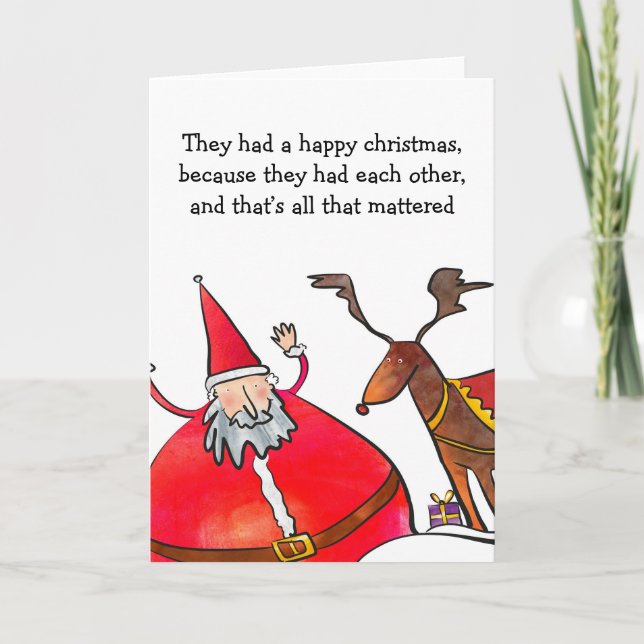 Christmas with a friend card (Front)