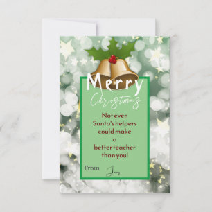 Christmas with a teacher Card