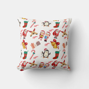 Christmas with added cute throw pillow