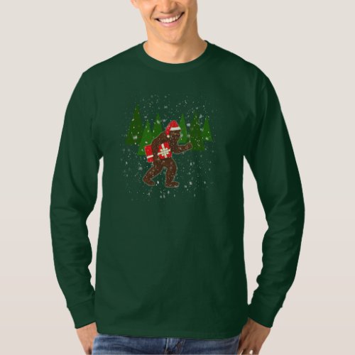 Christmas with Bigfoot T_Shirt