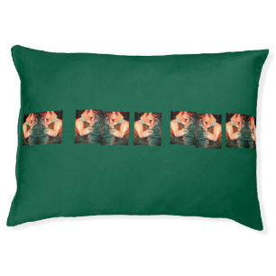 Christmas With Cat Photo customize Pet Bed