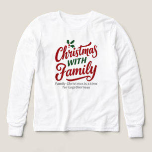 Christmas WITH Family – Glitter Holiday Design Tri-Blend Shirts