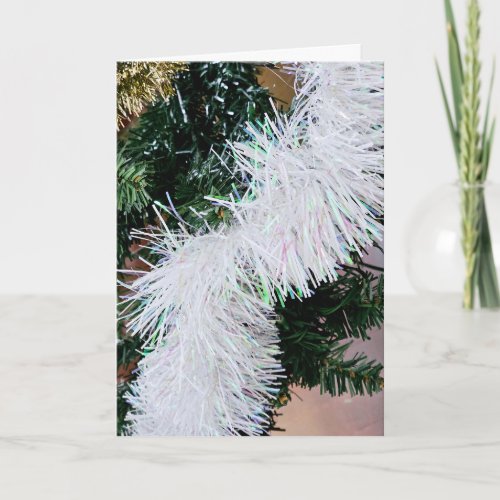 Christmas with garland card