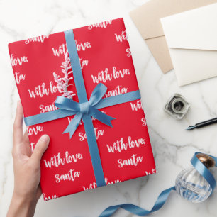 Christmas With Love From Santa Wrapping Paper