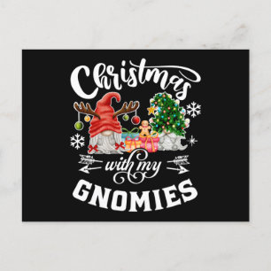 Christmas With My Gnomies Christmas Gnome Postcard