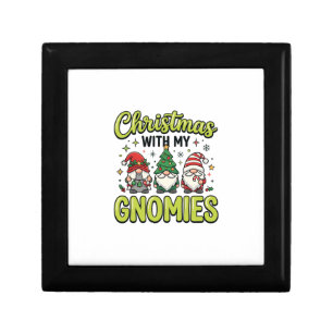 Christmas With My Gnomies Gnome Design Gift Box