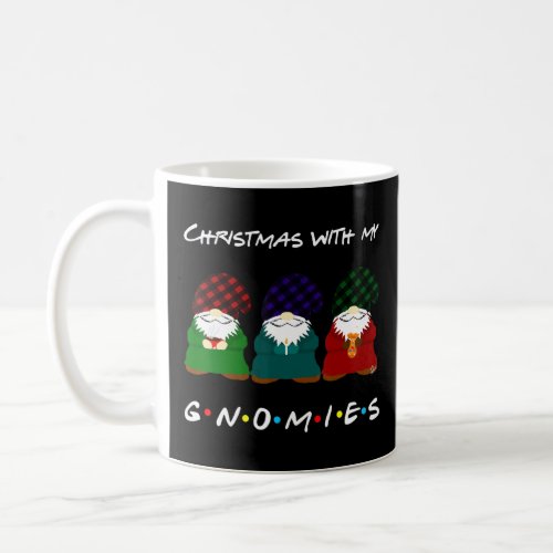 Christmas With My Gnomies  Gnomies Christmas Plaid Coffee Mug