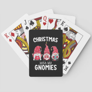 Christmas With My Gnomies Holiday Gnome Poker Cards