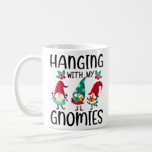 Christmas with My Gnomies Shopping Family Hanging  Coffee Mug