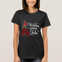 Christmas With My Tribe Buffalo Plaid Christmas Xm
