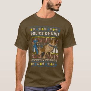 Christmas With Police K9 Unit T-Shirt