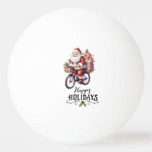 Christmas with Santa Claus Ping Pong Ball
