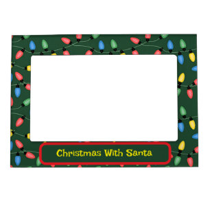 Christmas With Santa Personalize  Magnetic Frame