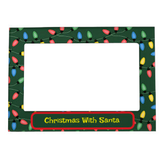 Christmas With Santa Personalize Magnetic Frame