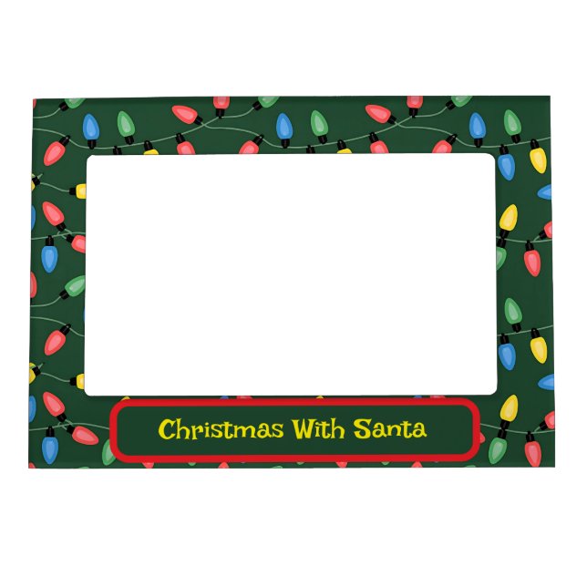 Christmas With Santa Personalize  Magnetic Frame (Front)