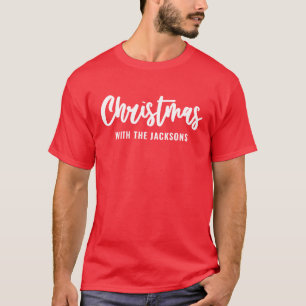 Christmas With Surname Last Name Matching Family T-Shirt