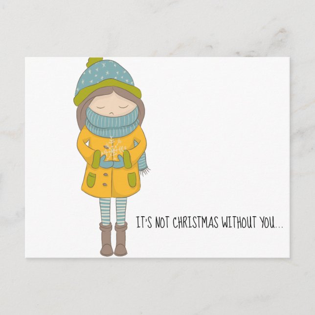 Christmas Without You Holiday Postcard (Front)
