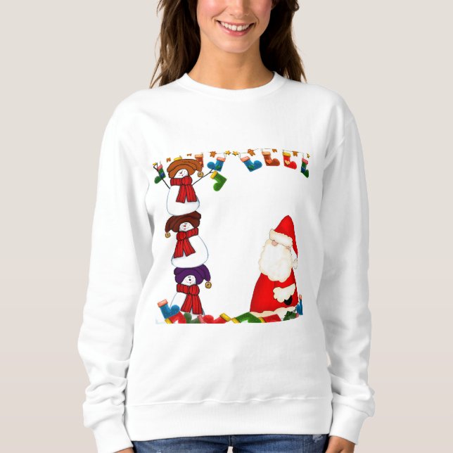Christmas Womans Long Sleeve Shirt (Front)