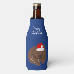Christmas Wombat Bottle Cooler