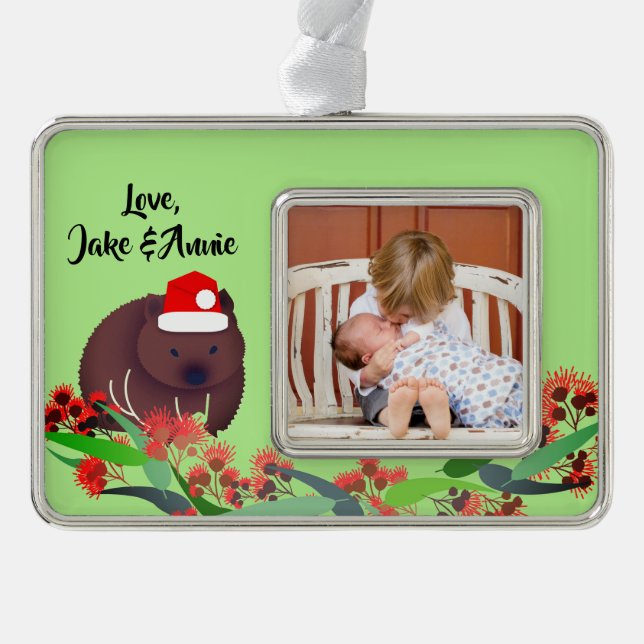 Christmas Wombat Ornament (Front)
