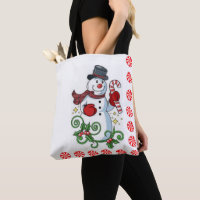 Christmas Women's Tote Bags, Snowman