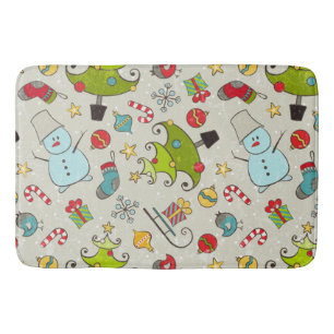 Christmas Wonderland Fun Bathroom Mat