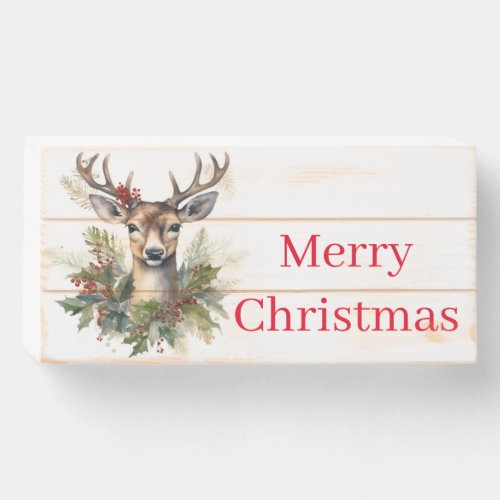 Christmas Wood Art Wooden Box Sign